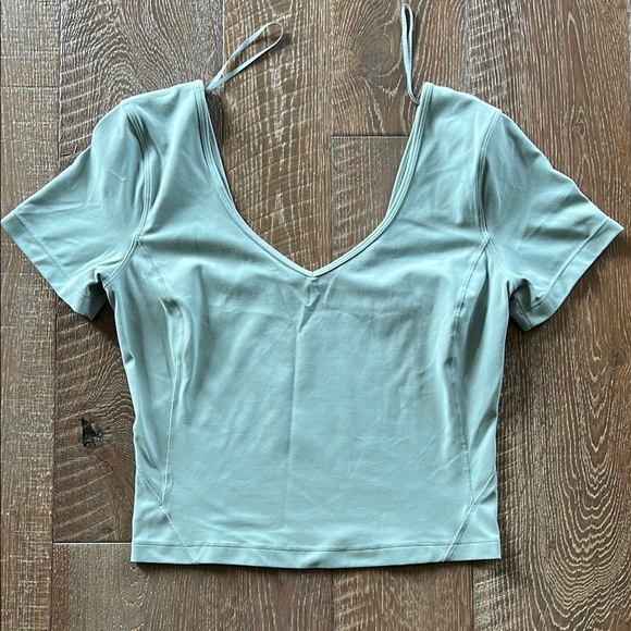 lululemon athletica Tops - Lululemon Athletica Green Short Sleeve top